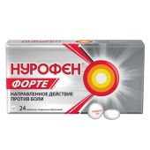 Нурофен форте таблетки покрытые оболочкой 400мг № 24