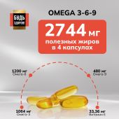 Будь Здоров! Блэк Омега 3-6-9 капсулы № 90 №5