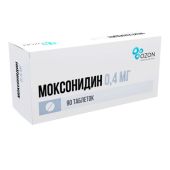 Моксонидин таб.п/о плен. 0,4мг №90