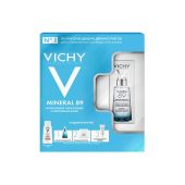 Виши Минерал 89 Набор Гель-сыворотка 50мл+Миц. вода 100мл+Легкий крем для лица 15мл+ Сыворотка-концентрат для лица 10мл+Капитал Солей UV-Эйдж Дейли флюид 3мл
