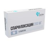 Спарфлоксацин таблетки п / покрытые оболочкой 200мг № 6