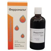 Ферромальт капли для приема внутрь 50мг / мл 100мл 