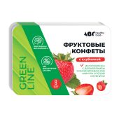 АВС хэлси фуд конфеты фруктовая мякоть Клубника 12г