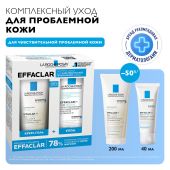 Ля Рош-Позе Эфаклар Н набор Изо-биом крем-гель очищающий 200мл+уход восстанав. против несовершенств 40мл №2