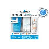 Ля Рош-Позе набор Эфаклар гель 50мл+Эфаклар крем-гель Дуо+M 15мл+Антгелиос мат. флюид 3мл
