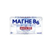 Магне-В6 форте таблетки покрытые оболочкой пленочной 100мг+10мг № 100