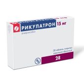 Рикулатрон таб. п/о плен. 15мг №28 №2