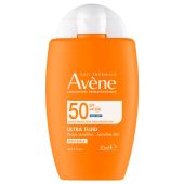 Авен флюид ультралегкий солнцезащитный невидимый для лица SPF 50 50мл