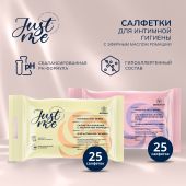 Джаст Ми салфетки для интимной гигиены ромашка № 25 №3