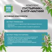 Будь Здоров! Комплекс экстракта пустырника/ 5-HTP/магния и витаминов гр. В капс. №120 №3