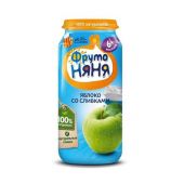 ФрутоНяня пюре яблоко/сливки с сахаром 250г
