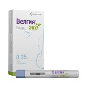 Велгия эко р-р для п/к введ. 0,25мг/доза шприц в автоинжекторе 0,5мл №4
