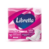 Либретта прокладки ультратонкие ультра нормал с мягкой поверхностью №10