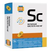 Будь Здоров! Янтарная кислота Форте таб. 400мг №30