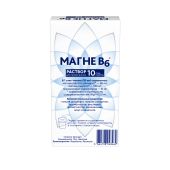 Магне В6 100мг+10мг 10мл стик-пакет раствор для приема внутрь №10 №4