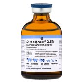 Энрофлон раствор для инъекций для животных Doctor VIC фл. 2,5% 50мл