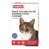 Беафар ошейник для кошек от блох синий 35см