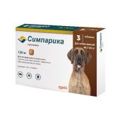 Симпарика таб.120мг, 3 табл(40,1-60кг)
