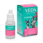 Капли в уши для собак и кошек зоогигиеническое средство Отоведин Veda флакон 10мл