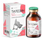ТИЛОЗИН 50 Р-Р Д/ИН.50МГ/МЛ ФЛ. 20МЛ №1(Д/ЖИВОТНЫХ)