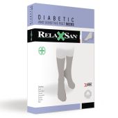 Релаксан гольфы для диабетиков хлопок/серебро черные р.6