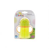 Мир детства поильник с ручкой и трубочкой 17032