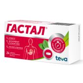 Гастал мята таблетки №24 №3