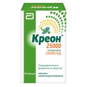 Креон 25000 капс.киш.раст. №20