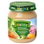 Хайнц пюре фрукты/печенье/пребиотики 120г