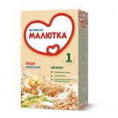 Малютка каша молочная овсяная 250г