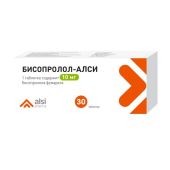 Бисопролол-Алси таблетки покрытые оболочкой пленочной 10мг № 30