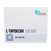 Л-тироксин таб. 100мкг №100 №3