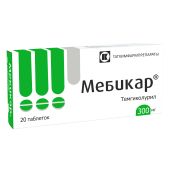 Мебикар таблетки 300мг №20