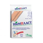 Нимпласт пластырь бактерицидный 1,9х7,2см №20