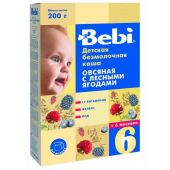 Беби каша овсянка/лесные ягоды/витамины/железо/йод от 6мес. 200г