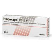Нифекард XL таблетки покрытые оболочкой 30мг № 30