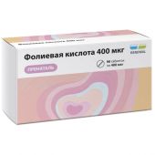 Фолиевая кислота 400мкг таб. 100мг №90 пренаталь Реневал БАД