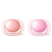 Филипс Авент пустышка ультра софт с футляром 0-6 мес. № 2 SCF213/20