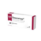 Бикситор таблетки покрытые оболочкой пленочной 120мг № 10 №3