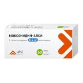 Моксонидин-АЛСИ таб.п/о плен. 0,4мг №60