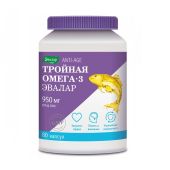 Эвалар Тройная Омега-3 950мг капс. 1300мг №80