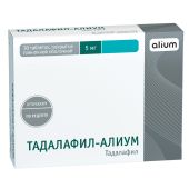 Тадалафил Алиум таб. п/о плен. 5мг №30