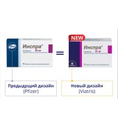 Инспра таб.п/о 25мг №30 №4