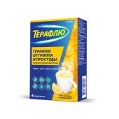 Терафлю от гриппа и простуды лимон порошок для приготовления раствора №4
