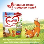 Малютка каша молочная гречка 220г №9