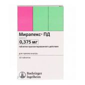 Мирапекс ПД таб.прол.д-ия 0,375мг №10