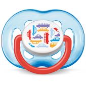 Филипс Авент пустышка силиконовая Дизайн 6-18мес для мальчиков № 1 86124