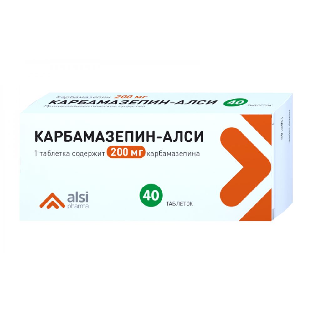 Карбамазепин-Алси таб. 200мг №40 – купить в аптеке по цене 140,00 руб в  Белгороде. Карбамазепин-Алси таб. 200мг №40: инструкция по применению,  отзывы, код товара: 100225