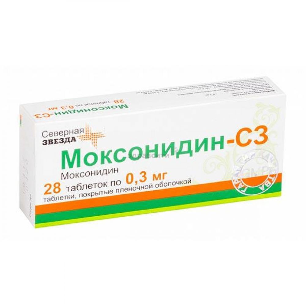 Моксонидин таб.п/о плен. 300мкг №28 – купить в аптеке по цене 168,00 руб в  Москве. Моксонидин таб.п/о плен. 300мкг №28: инструкция по применению,  отзывы, код товара: 105682