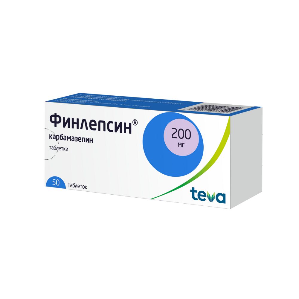 Финлепсин таб. 200мг №50 – купить в аптеке по цене 193,00 руб в Москве.  Финлепсин таб. 200мг №50: инструкция по применению, отзывы, код товара: 1961